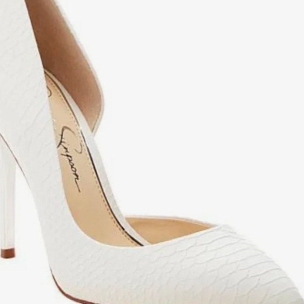 White Snake print Heels